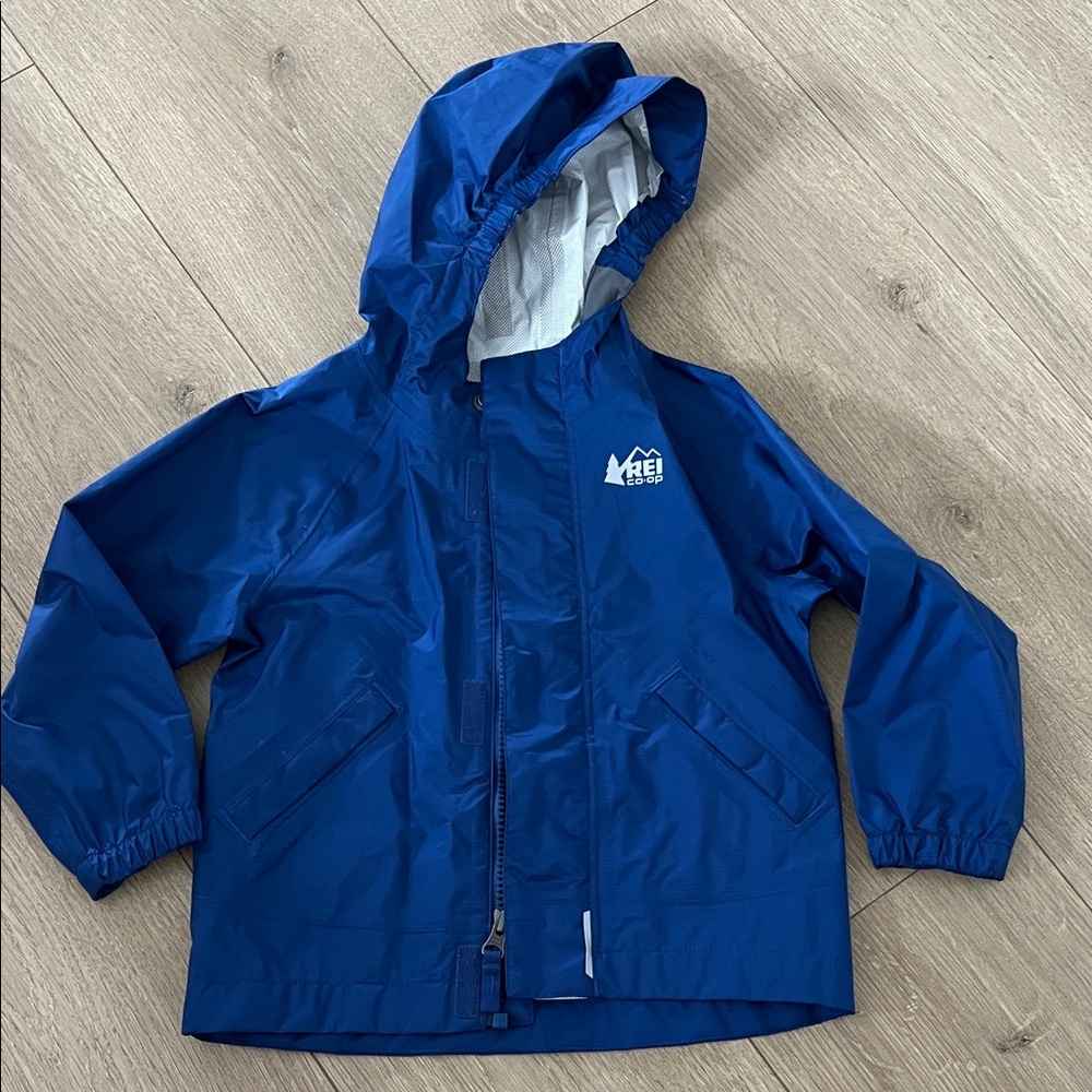 REI Kids Waterproof Blue Raincoat